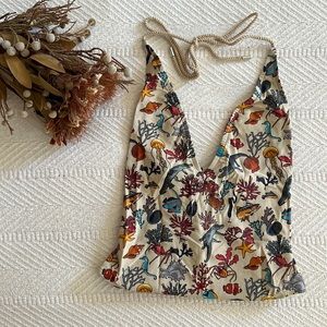 Lacoste One Piece Halter Neck Bathing Suit